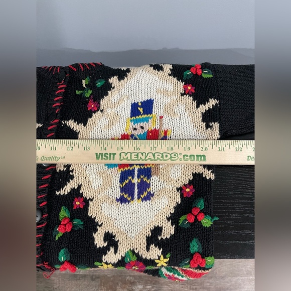 Holiday Black Cardigan Sweater - Picture 14 of 14